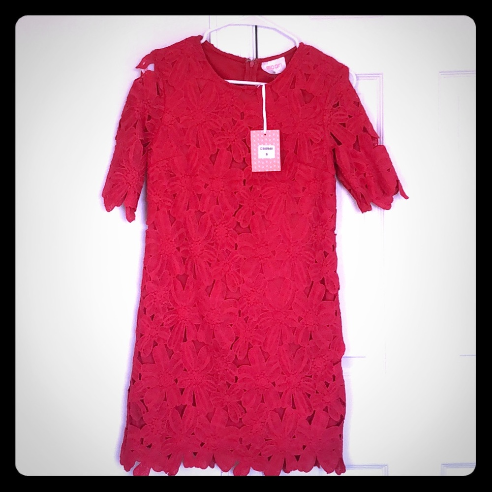 Coral mini dress